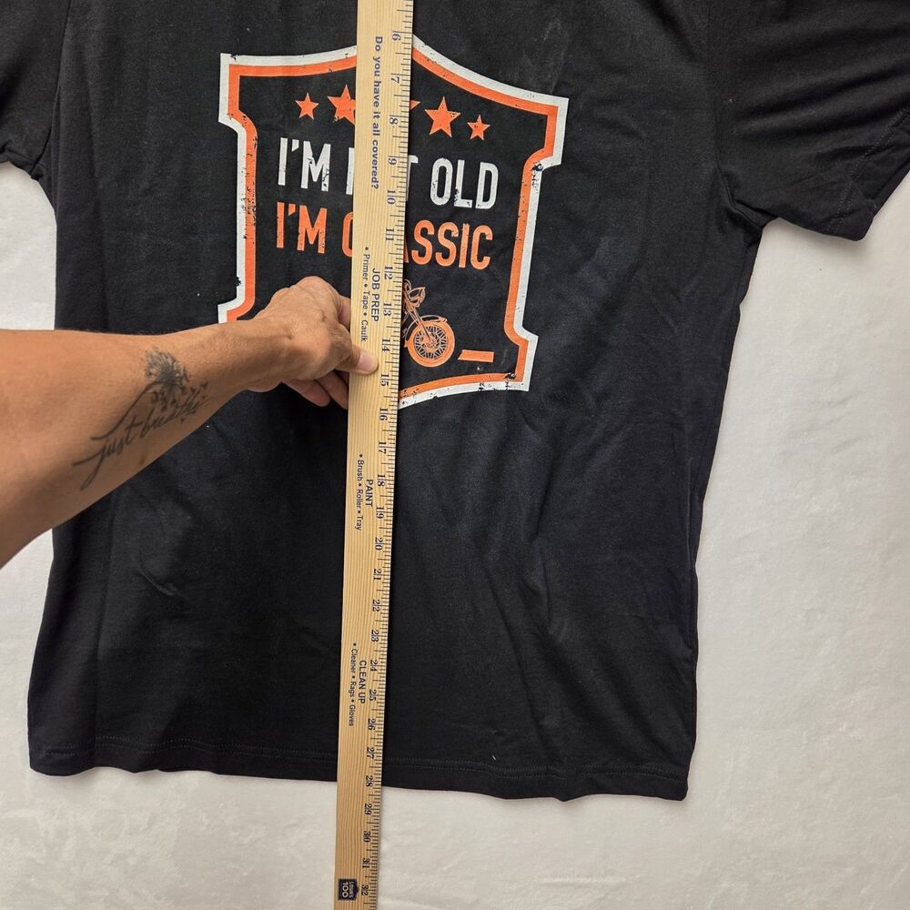 I'm Not Old I'm Classic Mens Black  T Shirt Motorcycle Motorbike Birthday - Picture 4 of 8